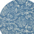 2' X 4' Blue Damask Power Loom Area Rug